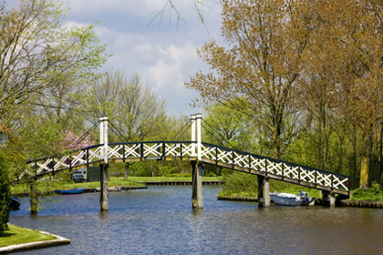 Holzbrücke in Hindeloopen